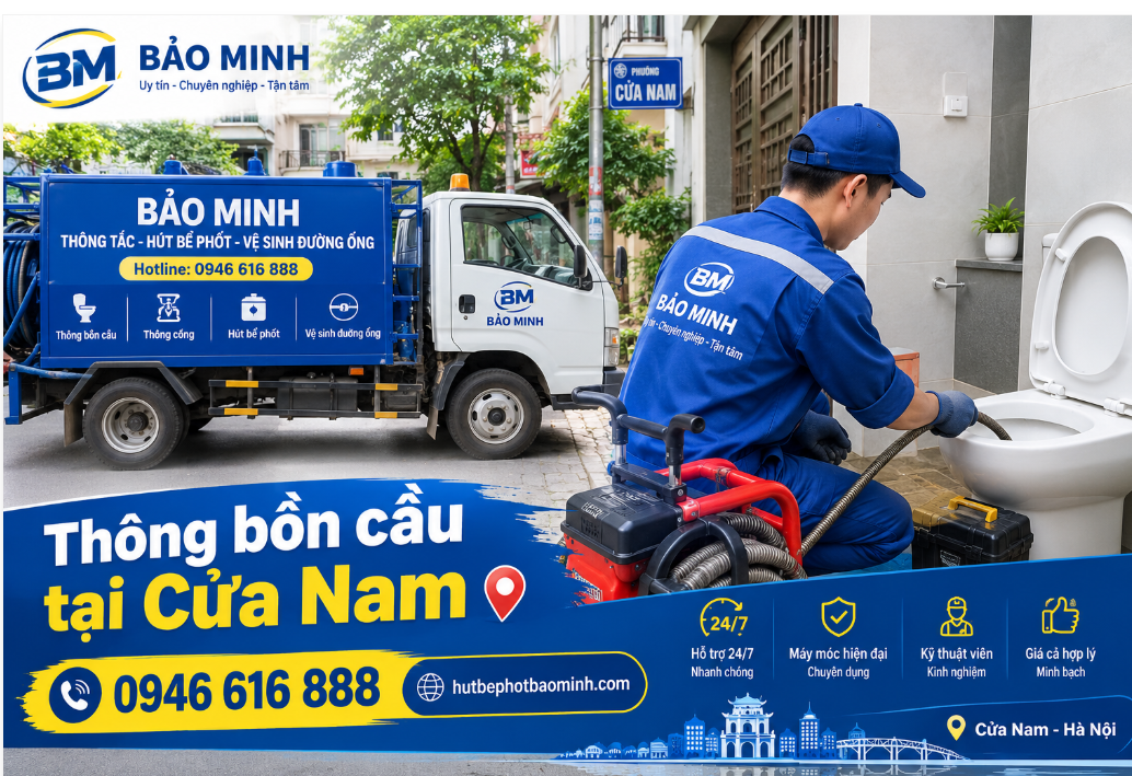 cty phục vụ thông bồn cầu tại cửa nam