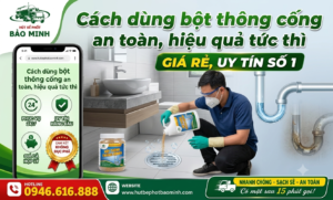 Cách dùng bột thông cống