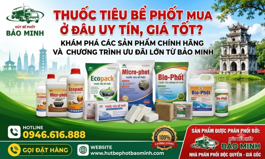 Thuốc tiêu bể phốt mua ở đâu