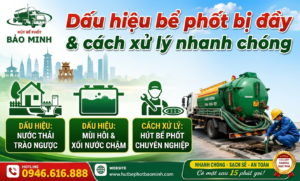 Dấu hiệu bể phốt bị đầy