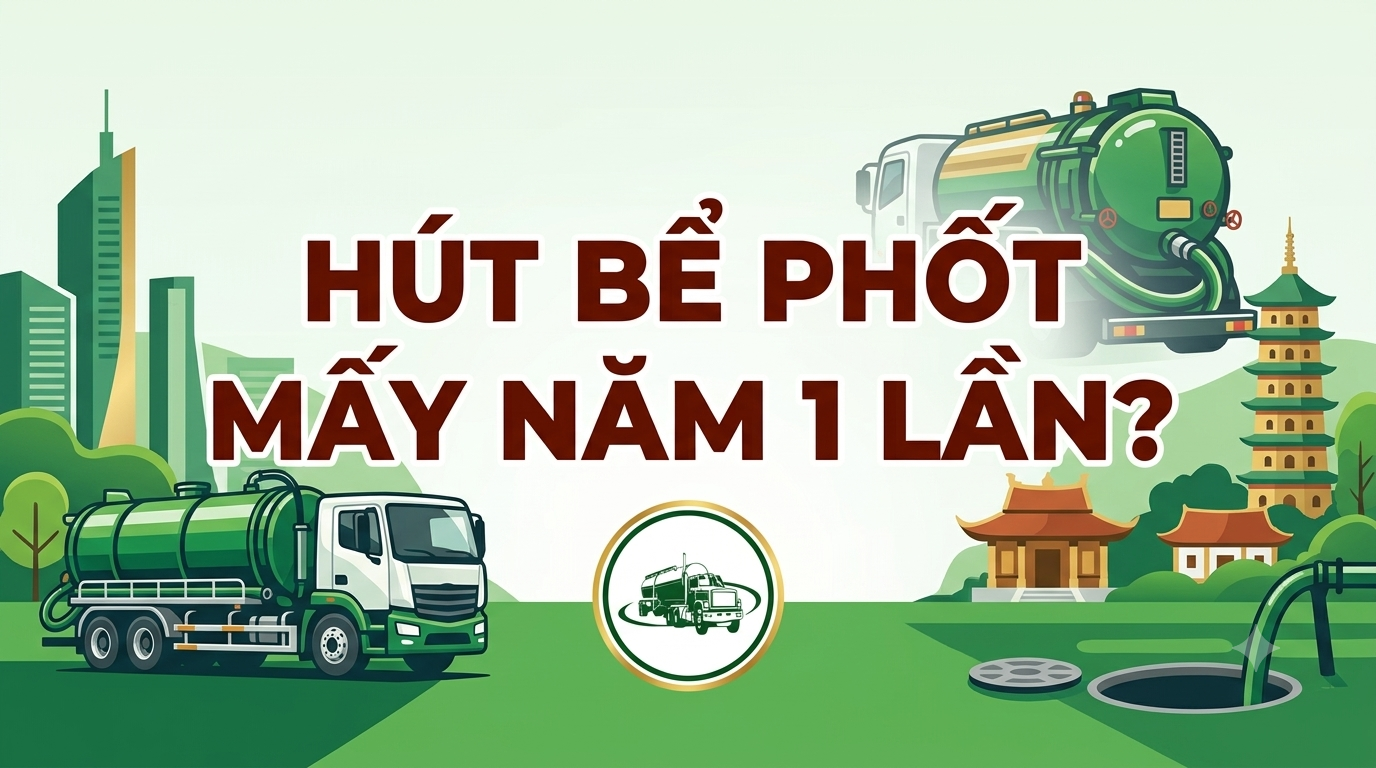 Mấy năm nên hút bể phốt 1 lần