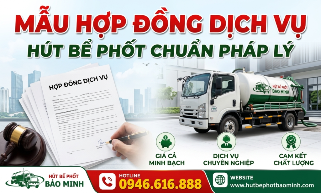 Hợp đồng dịch vụ hút bể phốt