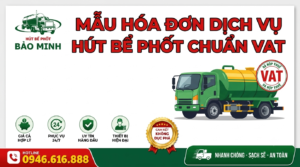 Mẫu hóa đơn dịch vụ hút bể phốt