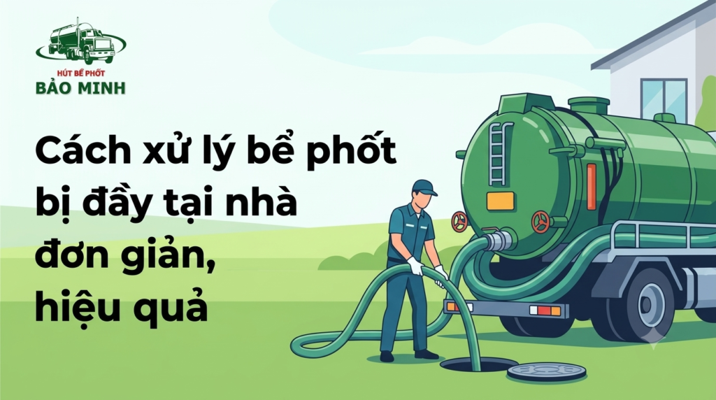 Cách xử lý bể phốt bị đầy tại nhà