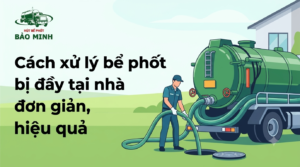 Cách xử lý bể phốt bị đầy tại nhà