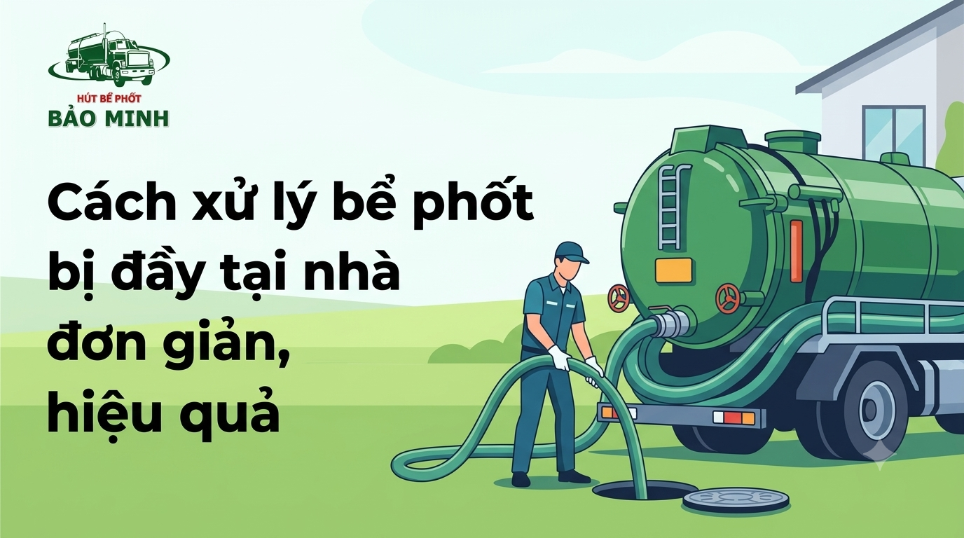 Cách xử lý bể phốt bị đầy tại nhà